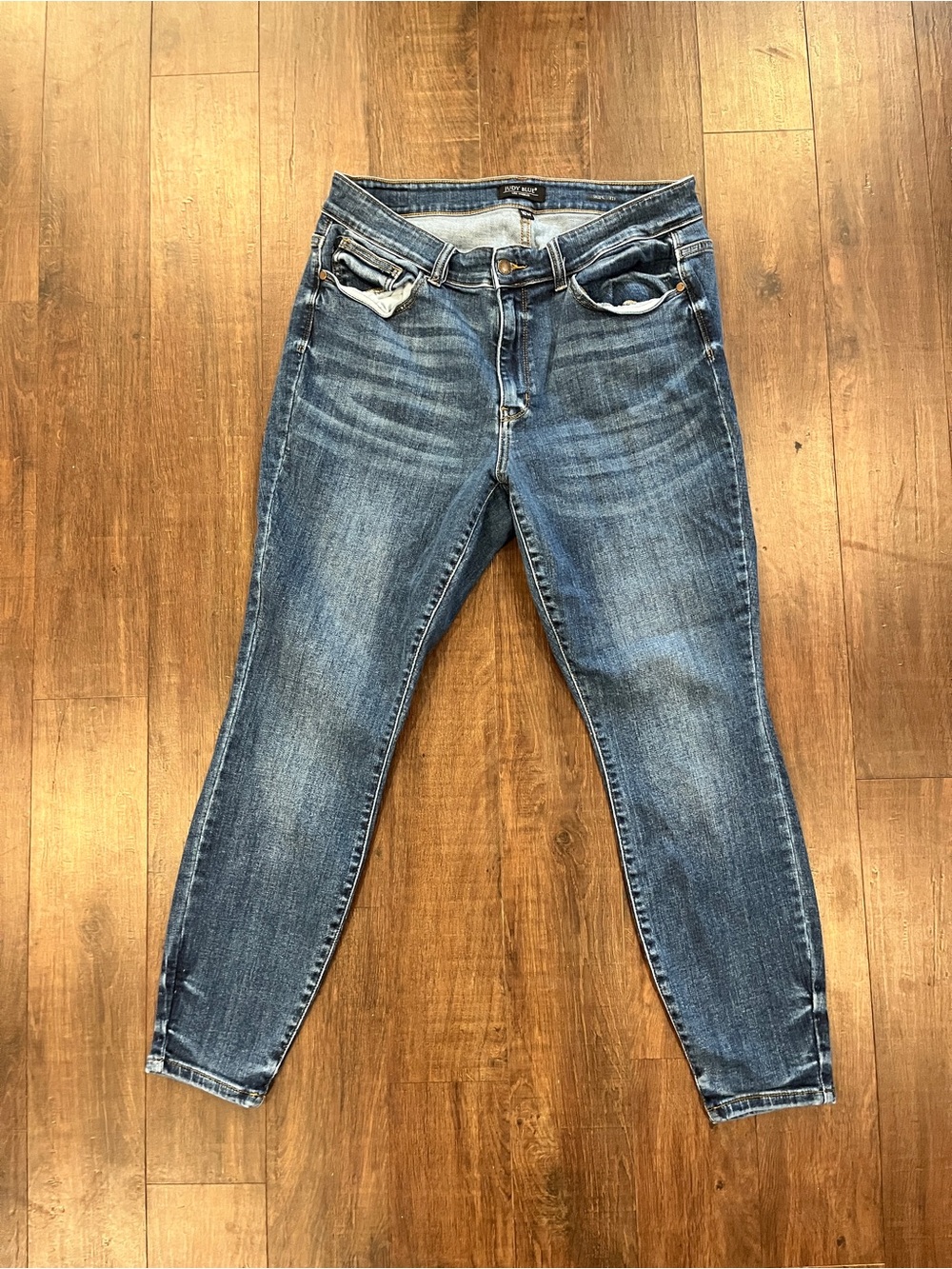 Judy Blue Jeans Womens 16W Blue Stretch Skinny Fit Denim Casual